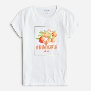 J.Crew Oranges Graphic Tee